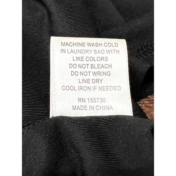 Jane + Delancey Snakeskin Python Brown Black Long Sleeve Sheer Blouse Size XL - Picture 7 of 9